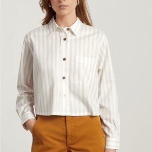 Everlane cropped button down